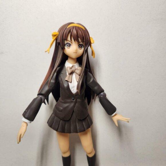 Haruhi Suzumiya Koyoen Gakuin Uniform Figma 077 Action Figure 2010 Japan Anime K - Picture 5 of 15